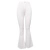 Flare Bell Bottom Jeans for Women High Waisted Stretch Wide Leg Denim Pants Classic Slimming Retro Comfy Jean (White,3X-Large)
