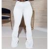 Flare Bell Bottom Jeans for Women High Waisted Stretch Wide Leg Denim Pants Classic Slimming Retro Comfy Jean (White,3X-Large) view 2
