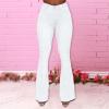 Flare Bell Bottom Jeans for Women High Waisted Stretch Wide Leg Denim Pants Classic Slimming Retro Comfy Jean (White,3X-Large) view 4