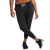 Champion, Soft Touch, Moisture-Wicking Sweatpants, Joggers for Women, 25", Black C -Patch Logo, Large view 1