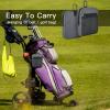 Xxerciz Golf Ball Pouch Bag Multi Pocket with Clip, Durable Nylon Golf Accessory Bag Organizer for Extra Phone, Ball, Tees, Pencils, Wallet, Ball Markers view 2