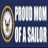 Proud Mom of A Sailor Bumper Sticker (Navy Naval Vinyl Decal United States Logo for Car, Truck (3 x 8 inch) USN Licensed view 1