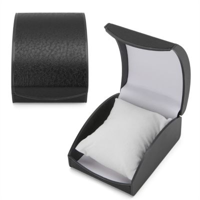FACMAS Watch Box for Men Travel Watch Organizer Watches Case Leatherette Roll Watch Storage Pouch Wristwatch Box Display Case Gift for Men and Women Watch Display Organizer Box (Color : Black)
