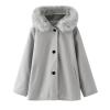 Toddler Girls Winter Windproof Coat Jacket Kids Warm Fleece Hooded Outerwear Jacket Girls Winter (Grey, 4-5 Years) view 1
