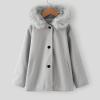 Toddler Girls Winter Windproof Coat Jacket Kids Warm Fleece Hooded Outerwear Jacket Girls Winter (Grey, 4-5 Years) view 2