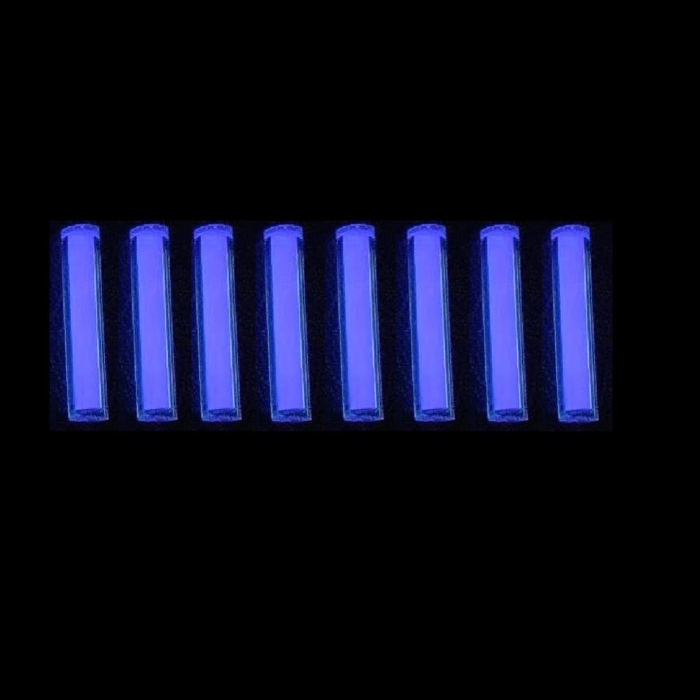 Sharamado Luminous Tube 8Pcs Glass Luminous Vial 2 * 12mm, Glow in The Dark Tube, Made by Rare Earth Materials, EDC Players, for DIY Various EDC Accessories and Decoration. (Purple)