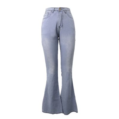 Flare Bell Bottom Jeans for Women High Waisted Stretch Wide Leg Denim Pants Classic Slimming Retro Comfy Jean (Grey,3X-Large)