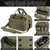 VEAGIA Pistol range bag Gun bag Pistol case Gun case Magazine Lockable double-layer explosion proof zipper Pistol Soft Carrying Bags (ArmyGreen 2.0) view 3