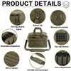 VEAGIA Pistol range bag Gun bag Pistol case Gun case Magazine Lockable double-layer explosion proof zipper Pistol Soft Carrying Bags (ArmyGreen 2.0) view 4