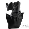 CanB Rhinestone Necklace Choker Black Crystal Collar Wedding Bridal Choker Sparkly Neck Jewerly Accessories for Women view 2
