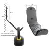 veimia Kettle Bell Wall Rack, Wall Mounted Kettle Bell Storage Hanger, Gym Storage Mount for Many Size Kettlebell, Kettlebell Rack with Rubber mat is Choice for Home or Commercial Gyms view 3