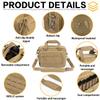 VEAGIA Range Bag,Pistol Case,Gun Range Bags For Handguns And Ammo Pouch 2 Pistols Soft Carrying Shooting Bag (Khaki 2.0) view 4