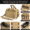 VEAGIA Pistol range bag Gun bag Pistol case Gun case Magazine Lockable double-layer explosion proof zipper Pistol Soft Carrying Bags (Khaki 2.0) view 3