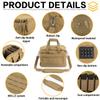 VEAGIA Pistol range bag Gun bag Pistol case Gun case Magazine Lockable double-layer explosion proof zipper Pistol Soft Carrying Bags (Khaki 2.0) view 4