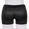 Lejafay Women's Biker Shorts Swim Shorts See Through Bikini Bottom Hot Pants Black One Size view 4