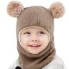 Winter Earflap Hat Winter Hooded Baby Warm Hat Boy Scarf Scarf Flap Kid Cap Knit Girl Caps Baby Care view 1