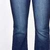 Women's Vintage Classic Flared Jeans Retro Button Up Bell Bottom Denim Pants High Waist Boot Cut Jean Trousers (Dark Blue,Small) view 3