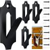 LEIFIDE 4 Pcs European Mount Skull Hanger Deer Skull Hooks Bracket Wall Mount Deer Antler Hanger Kit for Indoor Outdoor Hanging Mule Antelope Elk Small Game Animal Hunting Decor view 1