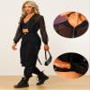 Allegra K Mesh Crop Jacket for Women's Party Club Lightweight Long Sleeve Bomber Sheer Jacket Small Black view 4