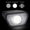 BUZZNN Bike Lights Front, Solar/USB Rechargeable Bicycle Lights, 3 Modes, Waterproof, Super Bright LED Bike Lights for Night Riding, Black view 3