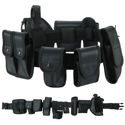 ATPEAM Security Guard Equipment Belt - 10 in 1 Multifunctional Tactical Duty Belt for Law Enforcement, Military, and Sports