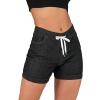 Maiyifu-GJ Women's Elastic Waist Denim Joggers Jeans Casual Drawstring Stretch Jeans Skinny Workout Jean Trousers Leggings (Dark Grey,Large) view 1