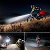 BUZZNN Bike Light Set, Bike Lights Front and Back, Super Bright LED USB Rechargeable Bicycle Light, Waterproof Headlight for Safe Cycling Hiking view 2