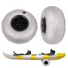 OCASAMI 9" Balloon Wheels Balloon Tires, Replacement Beach Wheels Beach Cart Tires, 20mm Axle Hole Beach Cart Wheels 2-Pack, for Kayak Dolly Canoe Carts Buggy view 1