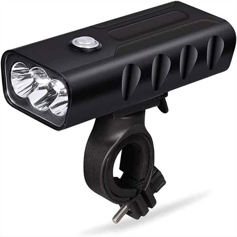 BUZZNN Bicycle Light, Bike Light USB Rechargeable, 5200 mAh LED Bicycle Front Headlight, IPX5 Waterproof, 3 Light Modes, LED Bike Light for Road Mountain Cycling