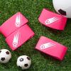 Patelai 4 Pcs Soccer Cleat Lace Cover Football Shoe Band Soccer Shoe Cover Football Cleat Bands Youth Adult for Season (Kids,Pink) view 4