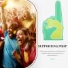 Zerodeko One Cheerleading Foam Hand Vibrant Sports Prop for Team Spirit for Football Basketball and Soccer Events Foam Finger for Celebratory Fun view 4