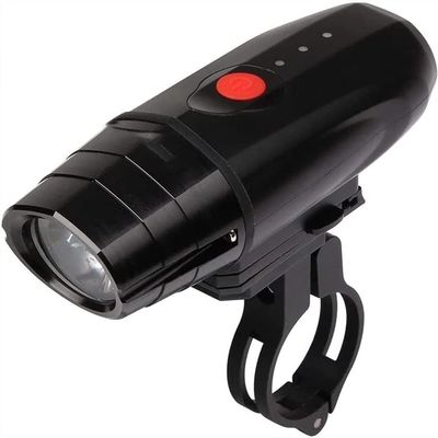 BUZZNN LED Bike Lights for Night Riding, Bicycle Lights Front, Bicycle Headlight, USB Rechargeable Bike Lights, Waterproof, 3 Lighting Modes, Black