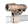 ZTFSETD Tactical Metal Offset Riser Scope Mount Bracket for Flashlight M600 M300 with 20MM Rails Mount Hunting Accessories,Gold view 4
