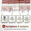 Holy Land Market Medium Red Tallit Prayer Shawl (73x33 Inches) with Matching Case from Israel view 2