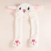 Winter Earflap Hat Toddler Girls Boys Cute Rabbit Ears Will Move Balloon Cap Velvet Thickened Net Red Hat Toys for Kids view 4