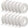Leelosp 12 6/12 Roll Hockey Tape Each 1 Inch x 63 ft Multipurpose Bat Cloth Tape Athletic Accessories Blade and Handle Hockey Stick Accessories for Lacrosse Baseball Bat Gifts (White) view 1