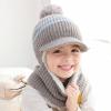 Girls Winter Hat Baby Warm Kids Ski Caps Scarf Windproof Knitted Hood Cycling Earflap Winter Hat Thermal Thick Hat view 2