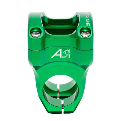 Industry Nine A318 Bike Stem - Green 31.8mm Mountain Bike Stem with 30mm Length - Made in USA