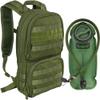 MARCHWAY Tactical Molle Hydration Pack with 3L TPU Water Bladder, Military Backpack for Backpacking, Hiking, Running, Cycling (Green) view 1