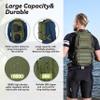 MARCHWAY Tactical Molle Hydration Pack with 3L TPU Water Bladder, Military Backpack for Backpacking, Hiking, Running, Cycling (Green) view 3