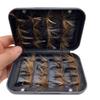 Qievcrme Fly Fishing Flies Kit 40/137pcs Dry/Wet Flies Assortment Nyphms Popper Streamer for Trout Bass Steelhead Fish+ Fly Box (32Pcs-Single Style) view 3