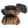Qievcrme Fly Fishing Flies Kit 40/137pcs Dry/Wet Flies Assortment Nyphms Popper Streamer for Trout Bass Steelhead Fish+ Fly Box (100Pcs-9 Mixed Styles) view 1