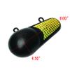 Extreme Max 3006.6899 Coated Keel-Style Downrigger Weight - 6 lbs. with Gold Flash view 3