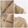HINDOLA Womens Faux Leather Short Motorcycle Jacket Winter Fashion Moto Biker Casual Coat view 4