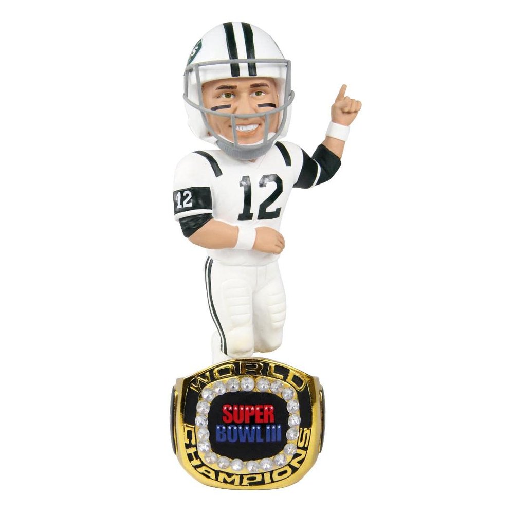 FOCO Joe Namath (New York Jets) Super Bowl III Exclusive Bobblehead #/360