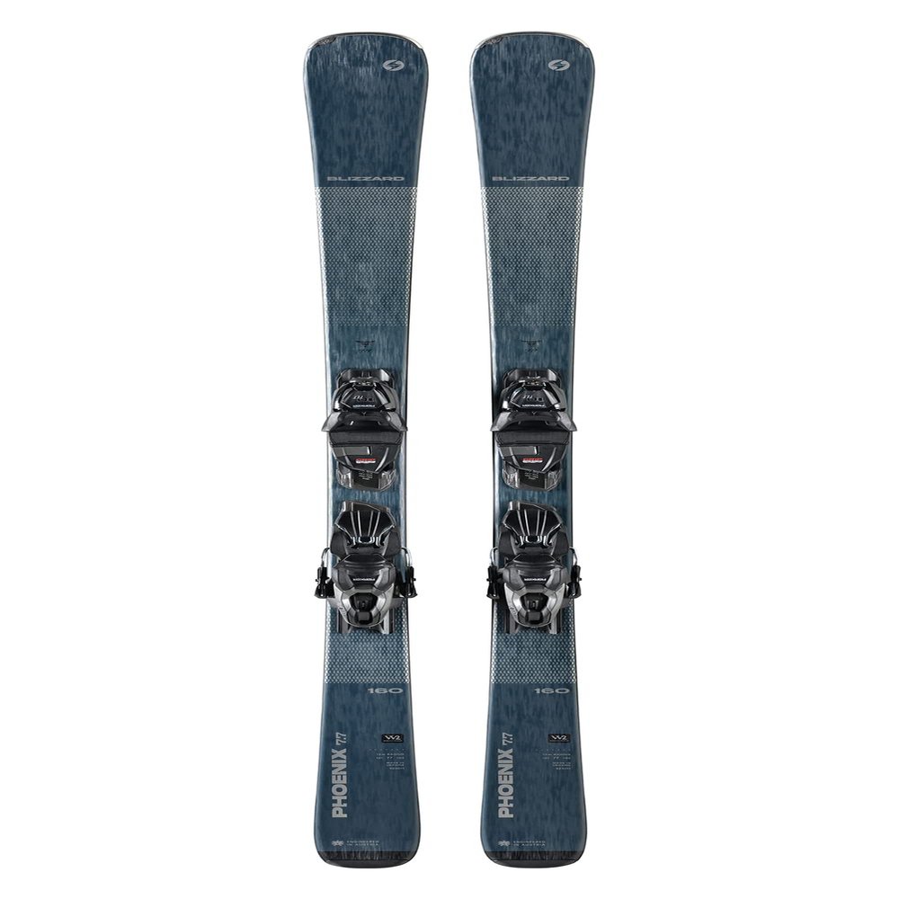 Blizzard Women's 8A2311DF001 Phoenix 7.7 Mountain Dark Avio/Black Skis with TLT10 Demo W Black-Silver Bingings, Size 153