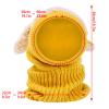 Toddler Winter Hat Girls Hood Caps Boys Kids Coif Winter Scarf Baby Woolen Warm Hats Kids Hat Yellow view 2
