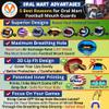 Oral Mart Football Mouth Guard (Tiger Bite) - Flag Football Lip Guard Mouthpiece - Pee-Wee Mouthguard Pacifier Protector with Detachable Strap view 2