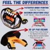 Oral Mart Football Mouth Guard (Tiger Bite) - Flag Football Lip Guard Mouthpiece - Pee-Wee Mouthguard Pacifier Protector with Detachable Strap view 4