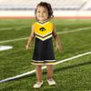 Little King NCAA Toddler/Youth Girls Team Cheer Jumper Dress-Iowa-2T view 3